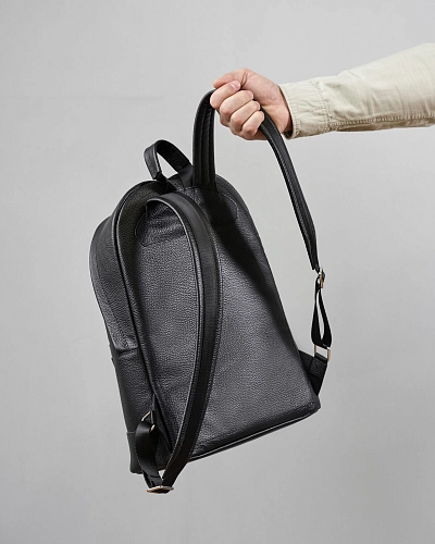 Рюкзак кожаный мужской GERALD Black Grain - фото - 10