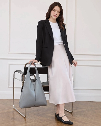 Кожаный шоппер MIA Iron - фото - 2