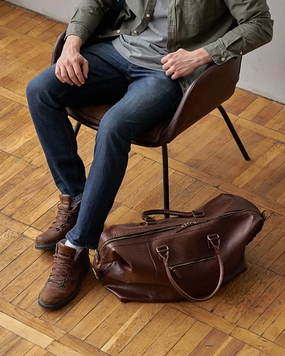 Кожаная дорожная сумка BAGGAGE Bronze Кожаная дорожная сумка BAGGAGE Bronze - фото - 3