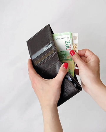 Кожаный кошелек LUNAR Brown