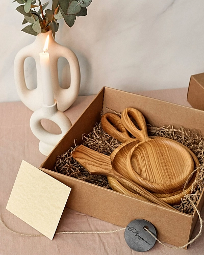 Подарочный набор досок для подачи SET ROUND - фото - 4