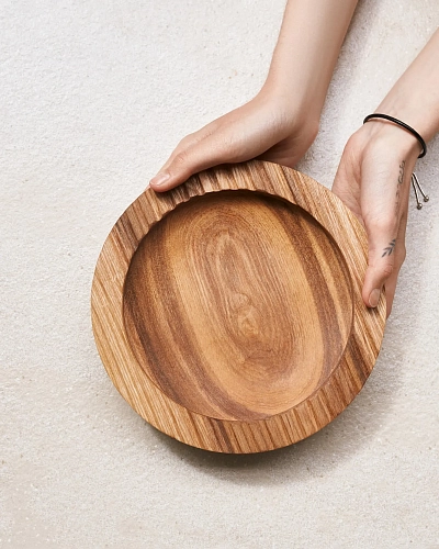 Деревянная тарелка REEF - фото - 8