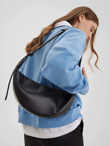 Сумка кожаная LEA Black Сумка кожаная LEA Black - фото - 1