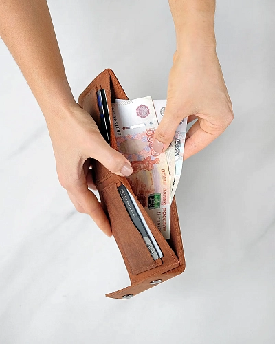 Кошелек мужской POCKET ZIP Bourbon - фото - 3