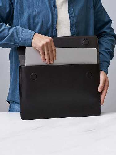 Кожаная папка для ноутбука 15-16 дюймов GRADE Brown - фото - 1