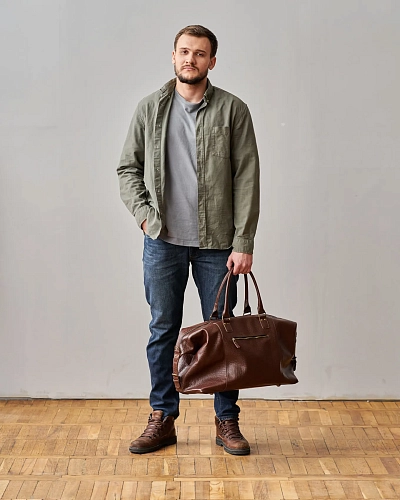 Кожаная дорожная сумка BAGGAGE Bronze Кожаная дорожная сумка BAGGAGE Bronze - фото - 1