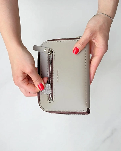 Кошелек на молнии PORTLAND Coffee - фото - 3