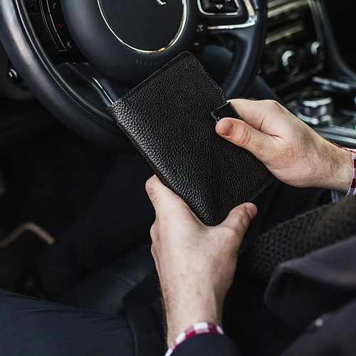 Портмоне для автодокументов FULLER DRIVE Black Grain