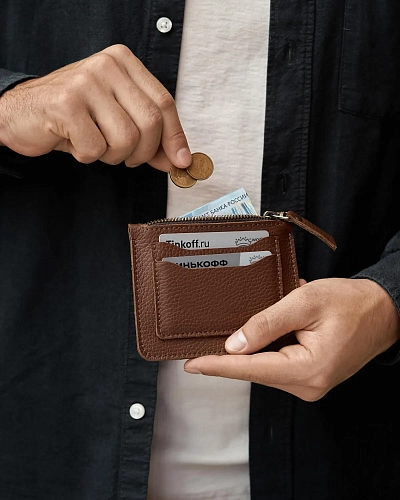 Мини кошелек кожаный SPIRIT Hazel - фото