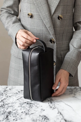 Кожаный несессер VOYAGE Black - фото - 2