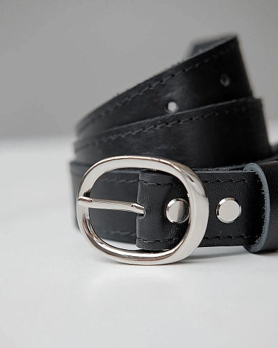 Женский ремень Ester Black 100 см - фото - 8