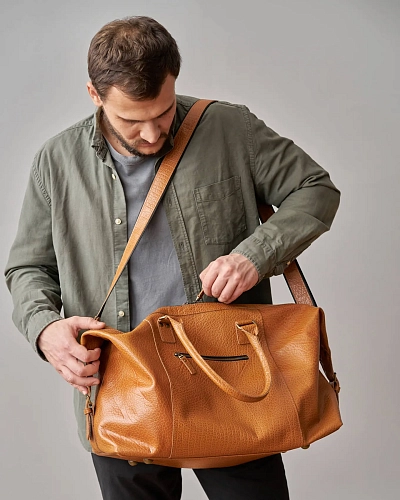 Кожаная дорожная сумка BAGGAGE Saffron