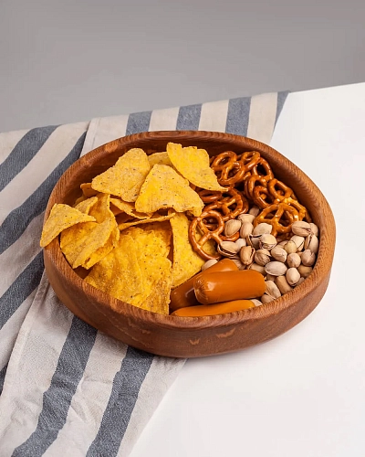 Подарочный набор деревянных тарелок SET HONEY Natural - фото - 3