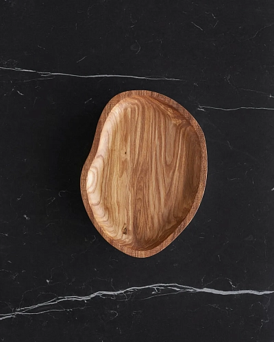 Деревянная тарелка POTATO M - фото - 2