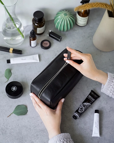 Кожаный несессер VOYAGE Black - фото - 6