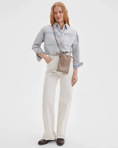 Мини-сумка на завязках Cozy Beige - фото - 1