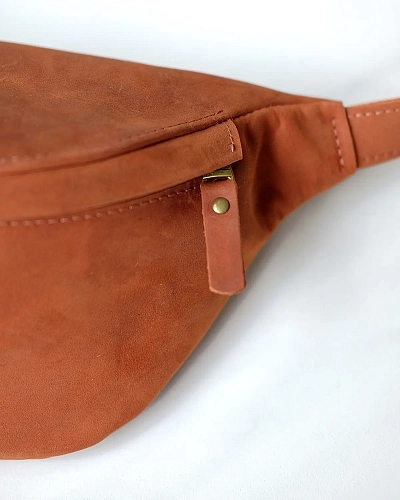 Поясная сумка кожаная CAMP Bourbon - фото - 3