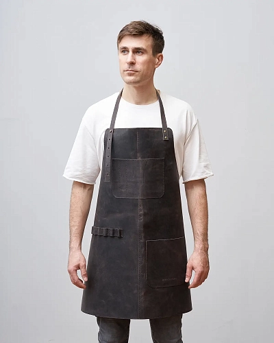 Кожаный фартук бытовой LEATHER MAN Rodeo - фото