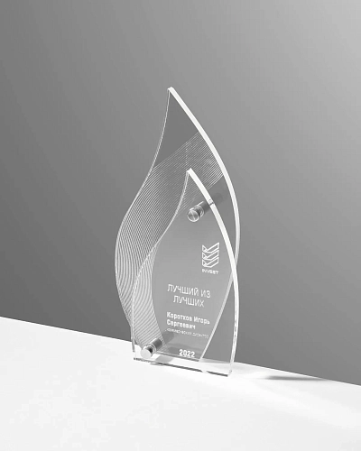 Награда прозрачная из оргстекла NN-32