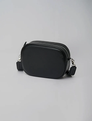 Сумка кроссбоди кожаная DAISY Black Grain - фото - 7