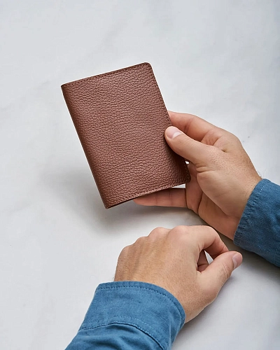 Кожаная обложка на паспорт PASS Hazel - фото - 2