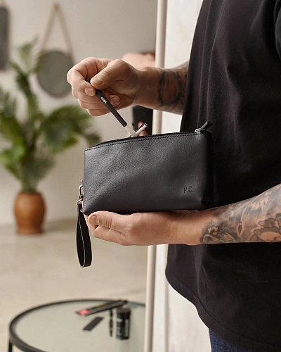 Кожаный несессер CRUISE Black - фото