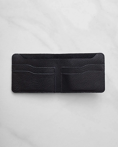 Кошелек бифолд NATIVE Black Grain - фото - 1