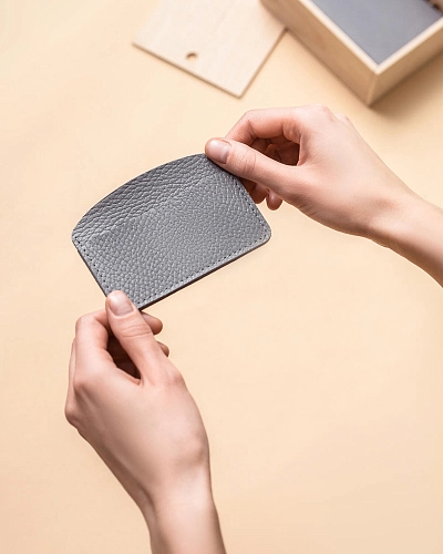 Картхолдер кожаный BILL Iron - фото