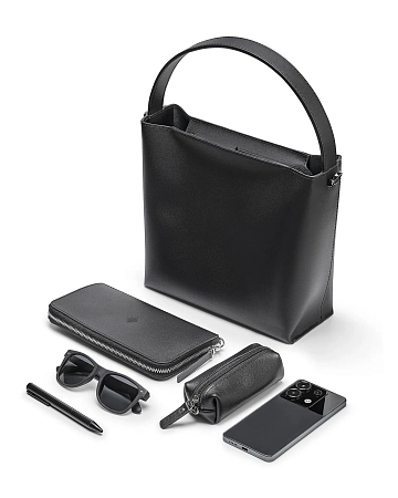 Сумка тоут кожаная TOTE Black