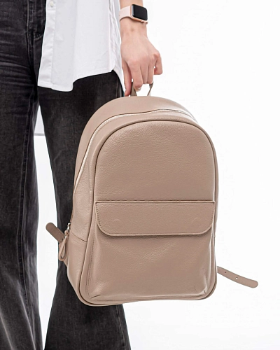 Рюкзак кожаный женский DAKOTA Beige