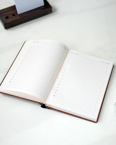 Деревянный ежедневник FOREST А5 - фото - 3