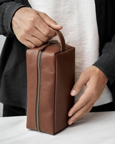 Кожаный несессер VOYAGE Hazel - фото - 2