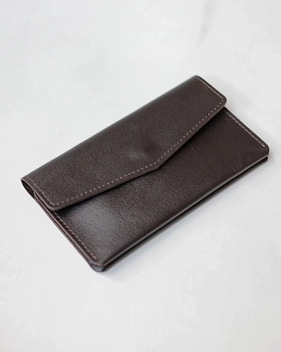 Женский кошелек кожаный ROWENA Brown - фото - 3