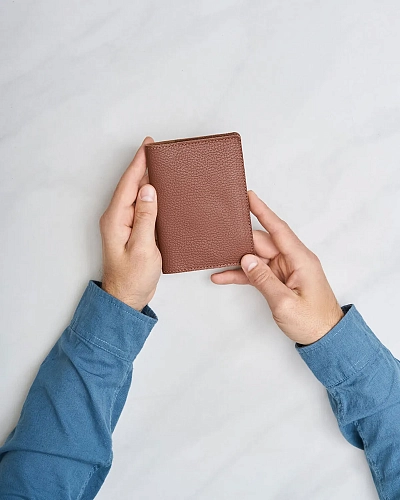 Кожаная обложка на паспорт PASS Hazel - фото - 5