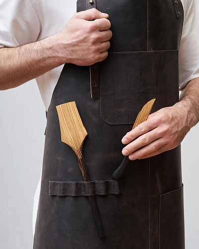 Кожаный фартук бытовой LEATHER MAN Rodeo - фото - 1