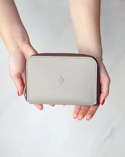 Кошелек на молнии PORTLAND Coffee - фото - 1