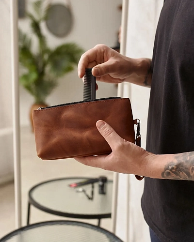 Несессер косметичка из натуральной кожи CRUISE Bourbon