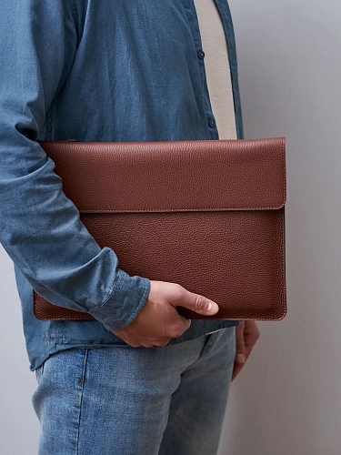 Кожаная папка для ноутбука 14 дюймов GRADE Hazel - фото - 1