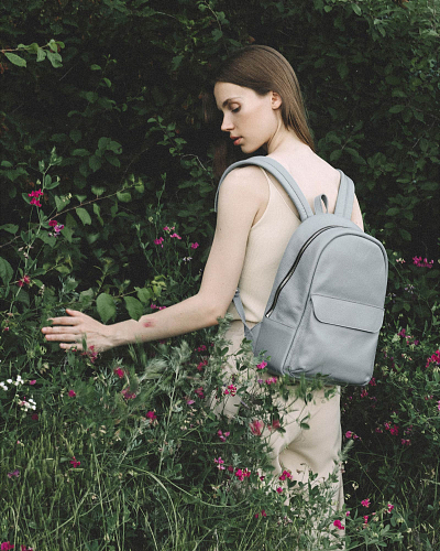 Рюкзак кожаный женский DAKOTA Iron - фото