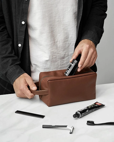 Кожаный несессер VOYAGE Hazel - фото - 1