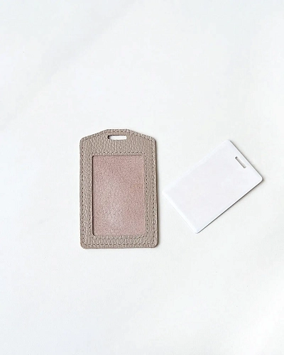 Чехол для пропуска SKILL Beige - фото - 2