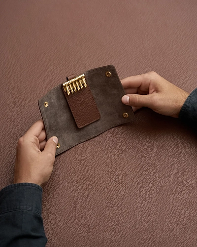 Ключница кожаная BERGAMO Lock - фото - 3