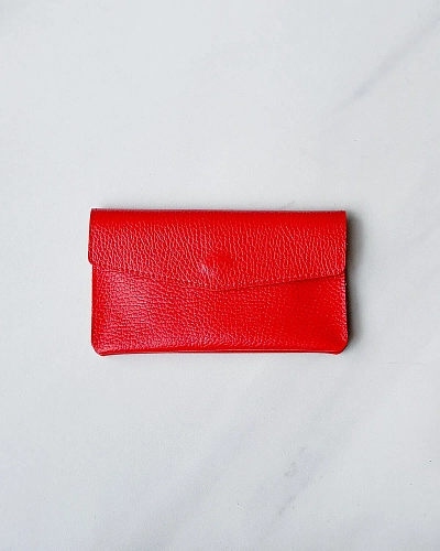 Женский кошелек кожаный ROWENA Red - фото - 1