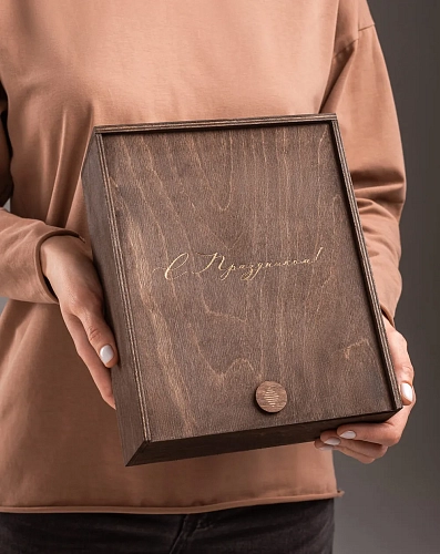 Деревянная коробка M-BOX Brown Деревянная коробка M-BOX Brown - фото - 3