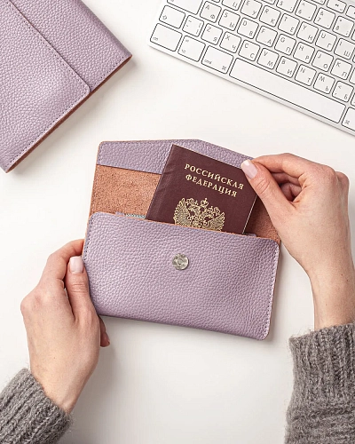 Женский кошелек кожаный ROWENA Pastel - фото - 4