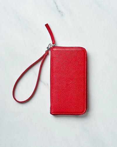 Кошелек на молнии MONTERRO Red с ремешком на руку - фото - 5