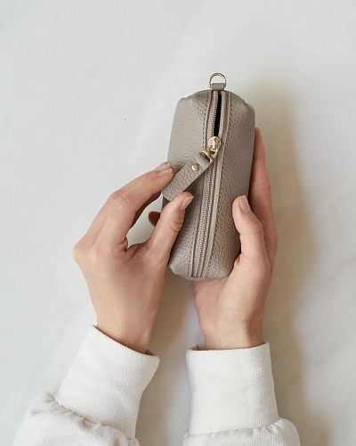 Ключница кожаная HOME M Beige - фото - 2