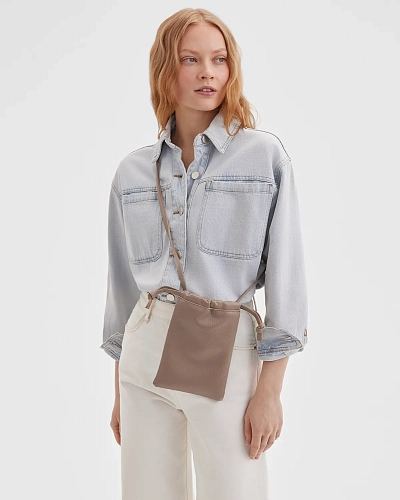 Мини-сумка на завязках Cozy Beige - фото