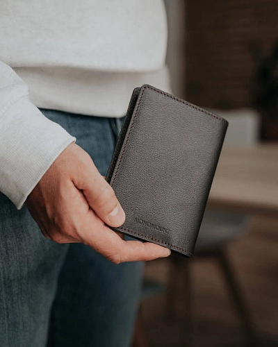 Кожаная обложка на паспорт PASS Brown - фото - 2