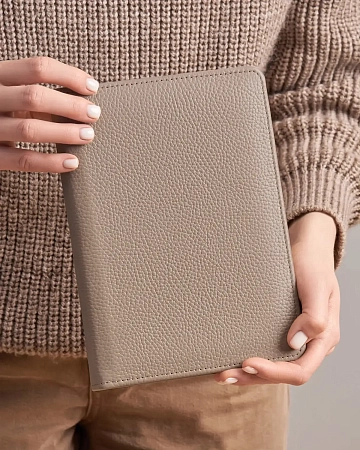 Кожаный ежедневник MEMO A5 Beige